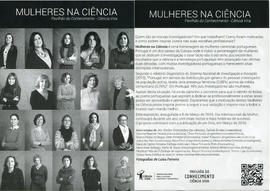 Folheto Exposição Mulheres na Ciência