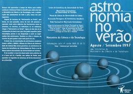Folheto da Astronomia no Verão 1997